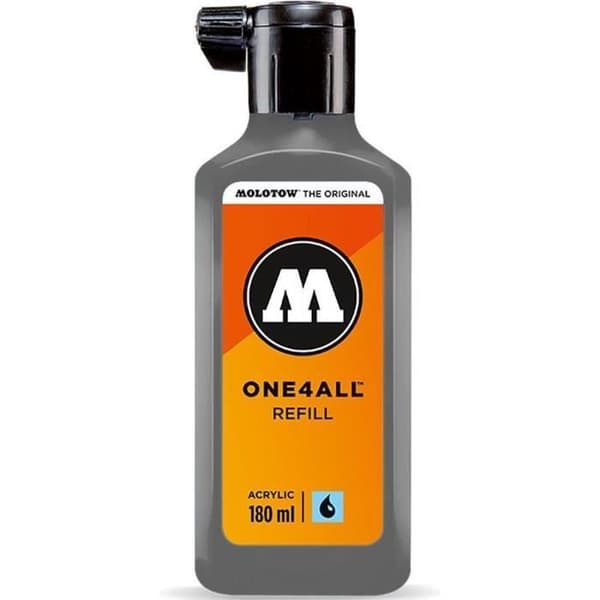 Akrylfärg - Molotow - ONE4ALL REFILL 180 ML - Mörkblågrå - Hög opacitet - Påfyllningsbar