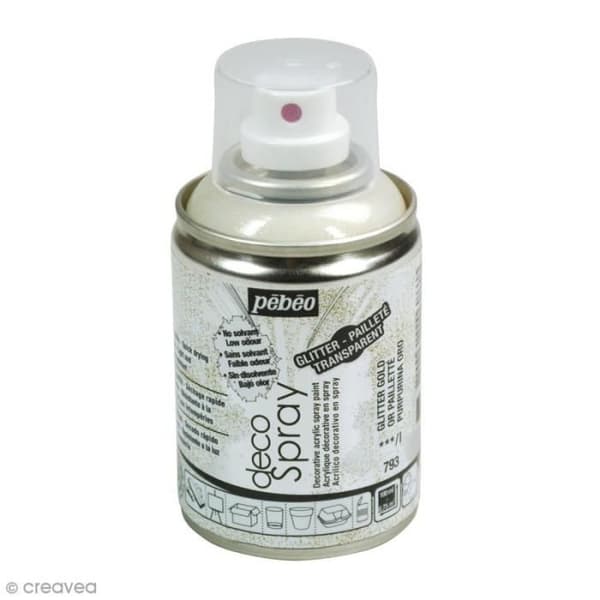 DecoSpray sprayfärg 100 ml DecoSpray hantverksfärg: Färg: GuldglitterMängd: 100 ml (omslag