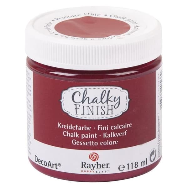 Kritfärg Chalky för porösa material 118 ml röd Bourgogne
