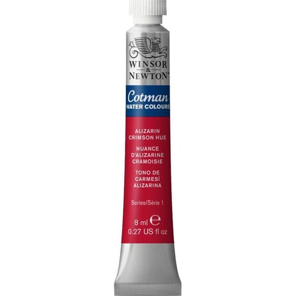 Fine Aquarel Paint Tube - Alizarin Crimson Shade - Cotman - Winsor & Newton - 8ml