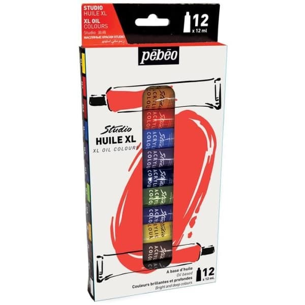 Pébéo Oljefärgssortiment - Studio Oil XL - 12 x 12 ml