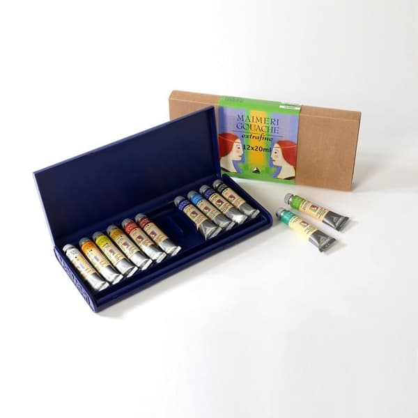 Maimeri gouachefärg - M2098335 - Gouache - Box med 12 tuber 20 ml fina färger