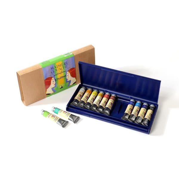 Maimeri gouachefärg - M2098335 - Gouache - Box med 12 tuber 20 ml fina färger