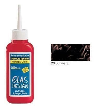 Fönsterfärg - KREUL - Glas Design - Svart - 80 ml - Relieffeffekt - Vattenbaserad