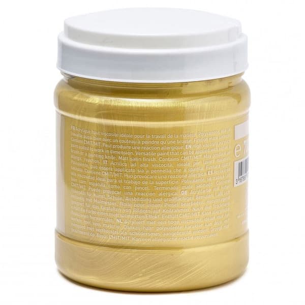 Akrylfärg - PÉBÉO - Pop Art - 700 ml - Guld - Hög viskositet