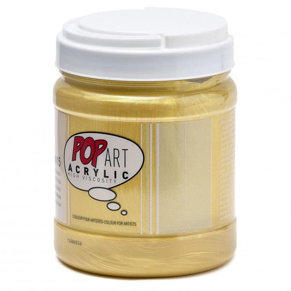Akrylfärg - PÉBÉO - Pop Art - 700 ml - Guld - Hög viskositet