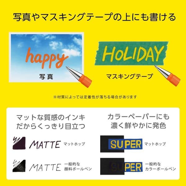 Pentel - K110-V7STA - Mattehop Set med 7 gelroller 1 mm Originalfärger