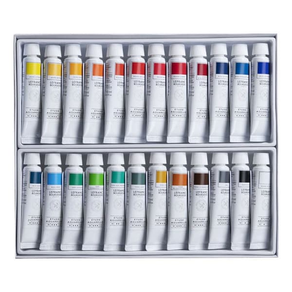 24 tuber akvarellfärg - Etude Studio - Lefranc Bourgeois - 10ml