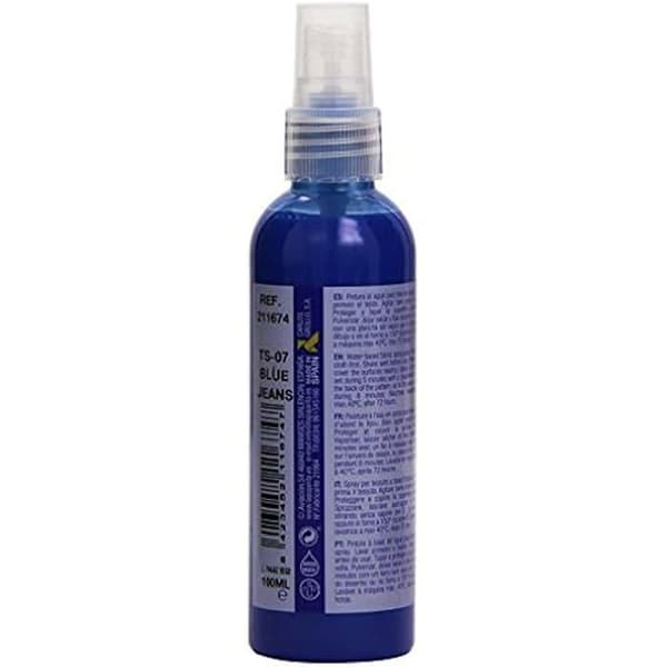 Sprayfärg för tyg - LA PAJARITA - 211674 - 100 ml - Snabbtorkande - Jeanskblå