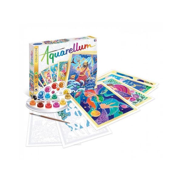 Coffret Aquarellum Collector - Grekiska Gudar och Gudinnor - SENTOSPHERE - Flerfärgad - Gul