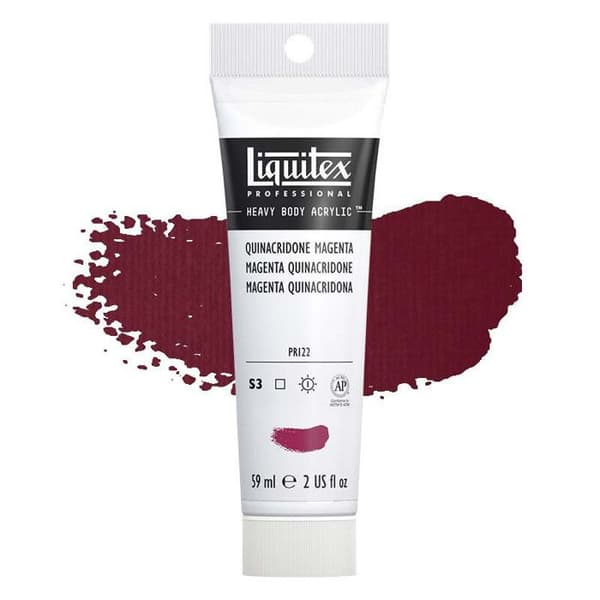 Akrylfärg - LIQUITEX - Heavy Body - 59 ml - Magenta Quinacridone - Professionell