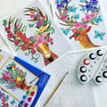 Miniatyrbild 3 av 4: AQUARELLUM - NO NAME - Enchanted Deer - Mixed - Från 8 år - Blå - Flerfärgad - Barn