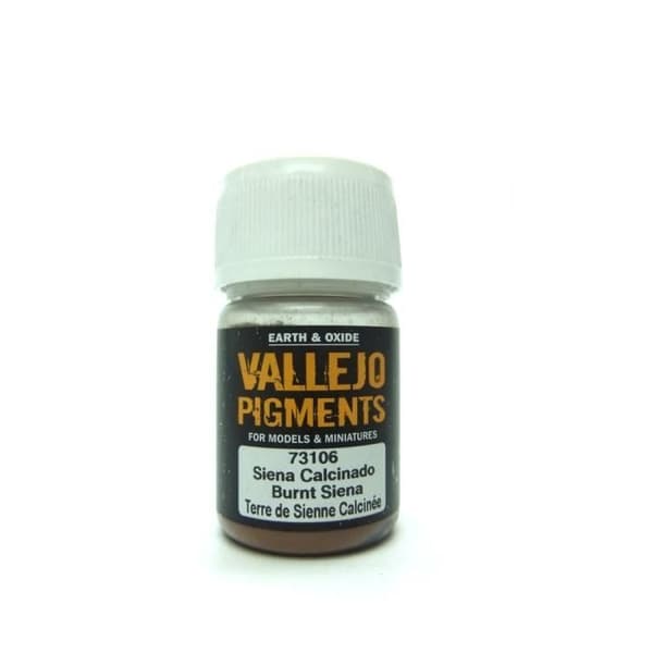 VAL73106 - Vallejo Pigmenter - Bränd Sienna - Plastmodellering Färger