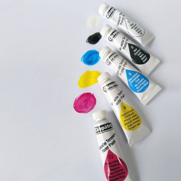 5 tuber med gouache på 10 ml - Kléopâtre