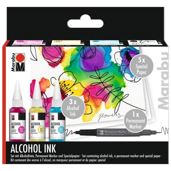 Set Marabu Alcohol Ink BLOMMOR