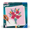 Miniatyrbild 1 av 6: CreArt 20x20 cm Poppy bukett, Kreativ hobby, Vuxen, Måla efter nummer, 25519, Ravensburger