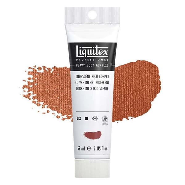 Akrylfärg - LIQUITEX - 92163 - 59 ml - Rikt Koppar Iridescent - Glansig