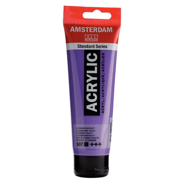 Akrylfärg - AMSTERDAM - 120ML - Ultraviolett - Tub - 70 Färger Tillgängliga