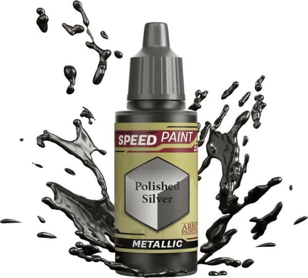 Pigment - bindemedel - gummi arabicum The army painter - Polerad silver