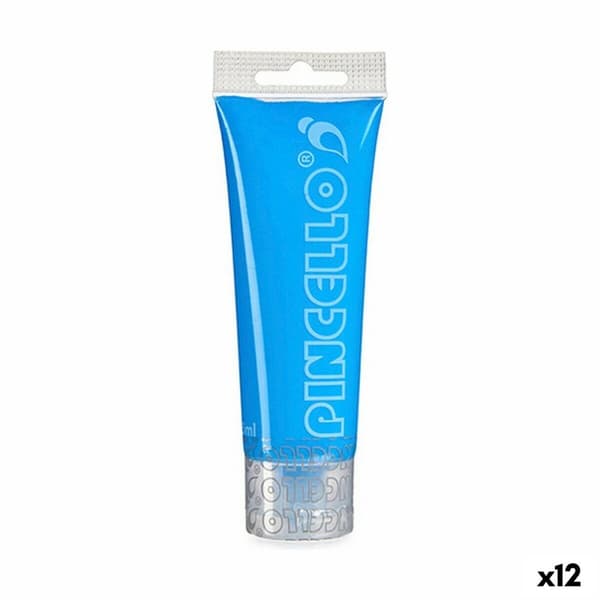 Akrylfärg Pincello Neon Blå 75 ml (12 antal)