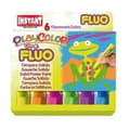 Miniatyrbild 1 av 2: Solid Gouache Paint Sticks 10g - Playcolor Fluo One - 6 olika färger - 10431