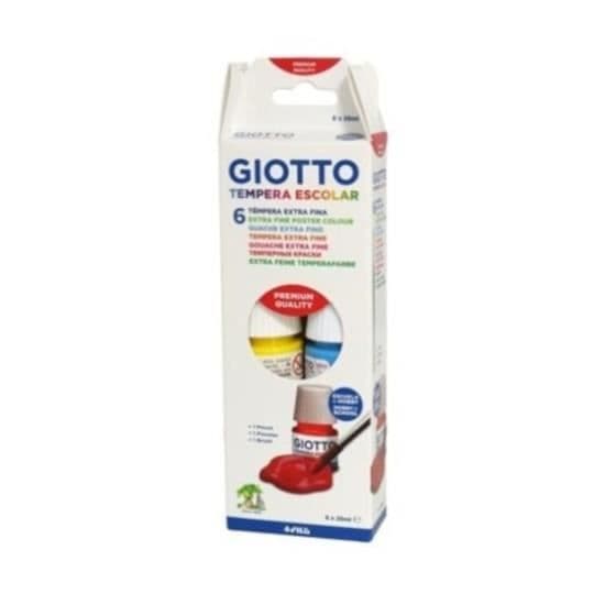 Giotto färgset med juniorpensel 150 ml 7 st