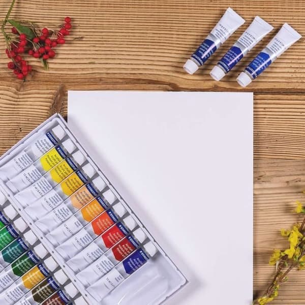 Akrylmålning - Staedtler - 24 tuber - Mycket pigmenterade färger - Blank finish - Professionell