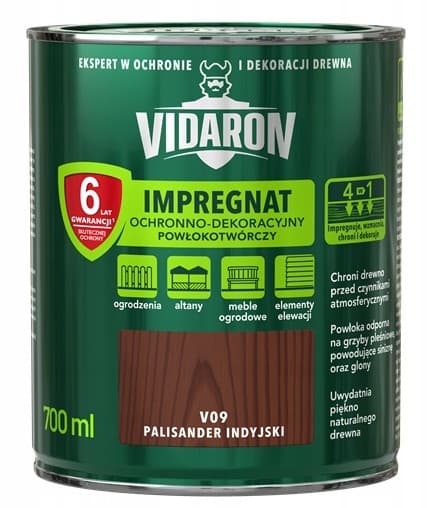 VIDARON SKYDDANDE OCH DEKORATIV IMPREGNERINGSBELÄGGNING I INDISK PALASIN V09 0,7L