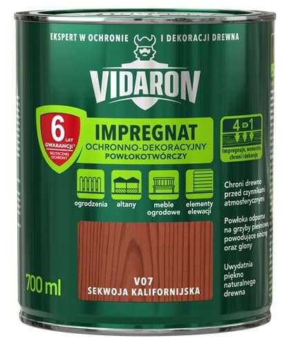 VIDARON SUOJAAVA JA KORISTEKYLLÄSTYSPINNOITUS CALIFORNIAN SEQUOIA V07 0.7L