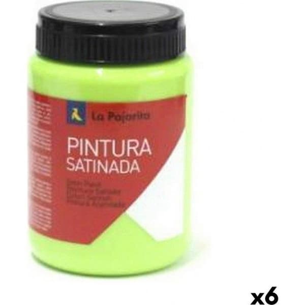 NC Gouache La Pajarita Papegoja L-37 Grön Satiné (35 Ml) (6 Enheter)