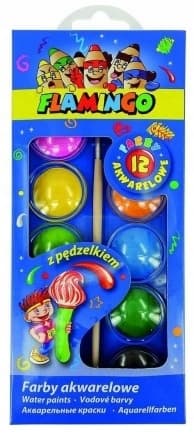 Akvarellfärger 12 färger + pensel