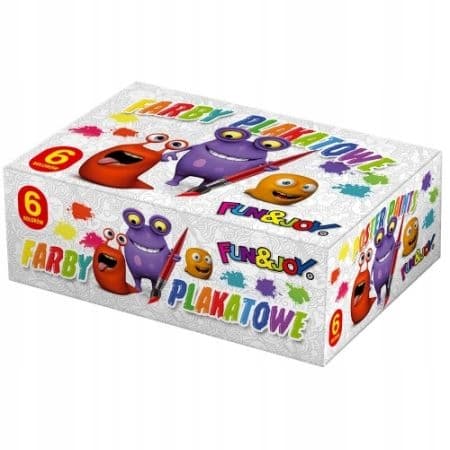 Skoleplakatmaling 6 farver 20 ml Fun&Joy