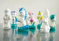 Miniatyrbild 5 av 5: Kreativ box - Mako Moulages - My Unicorns - 5 latexformar - Pearly färger - Made in France