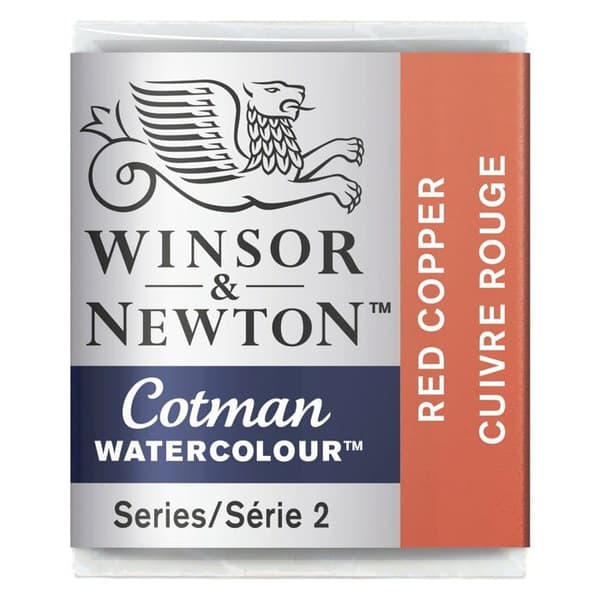 Winsor akvarellfärg - newton - 301471 - Cotman Watercolor 1/2 471 Red Copper, Half Bucket