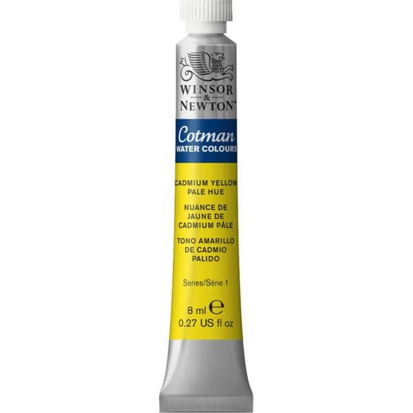 Fin akvarellfärgsrör - blek kadmiumgul nyans - Cotman - Winsor &amp; Newton - 8ml