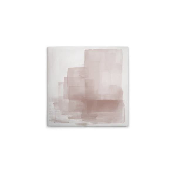 A.S. Création Måleri på duk Akvarell - Väggkonst i vitt och rosa - 50 x 50 cm - DD133211