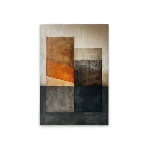 A.S. Création Tavla duk block ytor konst - Väggtavla i beige orange - 60 x 90 cm - DD133339