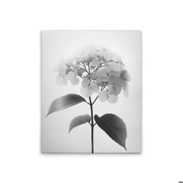 A.S. Création Tavla duk Blommor Vintage SW - Väggtavla i svart grå - 40 x 50 cm - DD132889