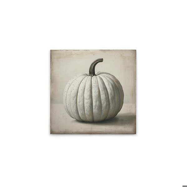 A.S. Création Tavla på duk mönster kök pumpa - Väggkonst kräm beige - 50 x 50 cm - DD132949