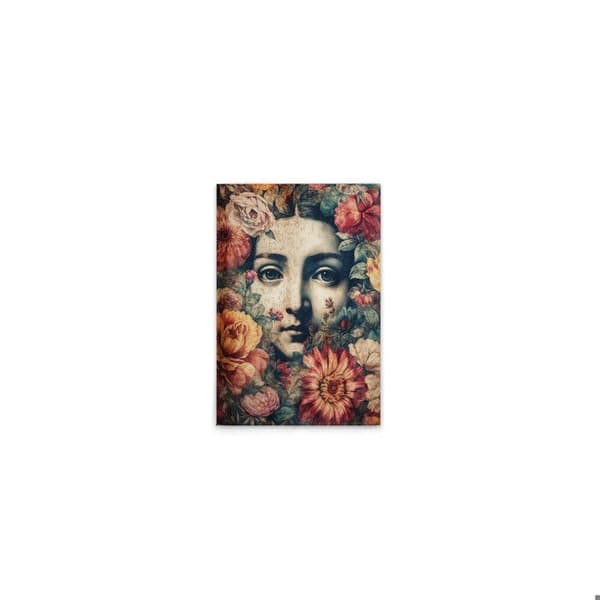 A.S. Création Tavla Mona Lisa - Färgglad vägg tavla blå - 40 x 60 cm - DD133272