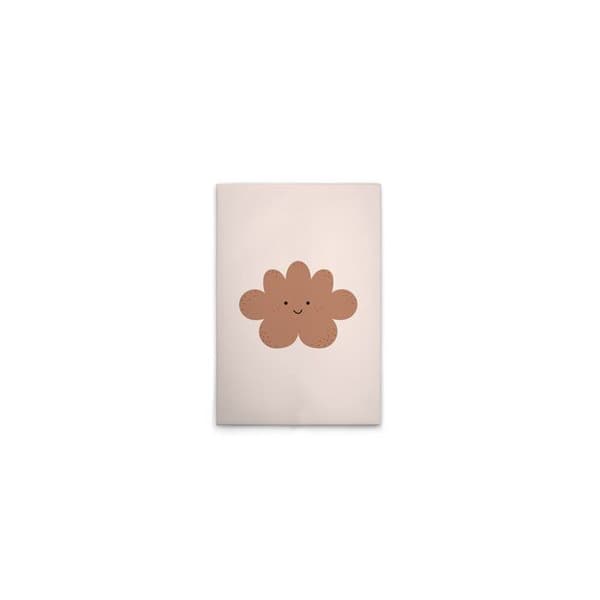 A.S. Création Tavla på duk Moln barnrum - Väggtavla beige brun - 40 x 60 cm - DD132836