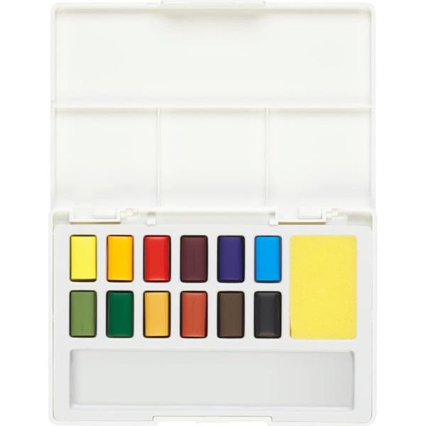 Akvarellfärg - 12 halvpannor - Faber Castell - Créative Studio
