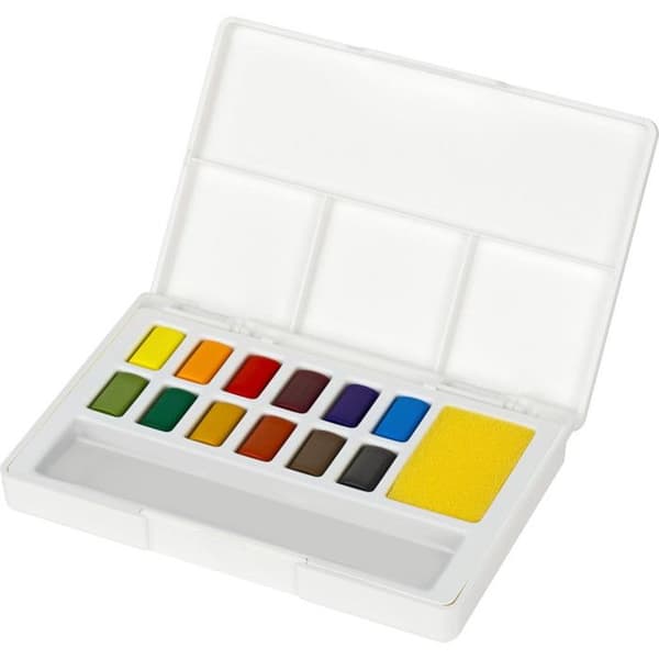 Akvarellfärg - 12 halvpannor - Faber Castell - Créative Studio