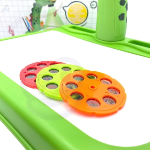 WOOPIE tegnebræt dinosaur projektor + tuscher