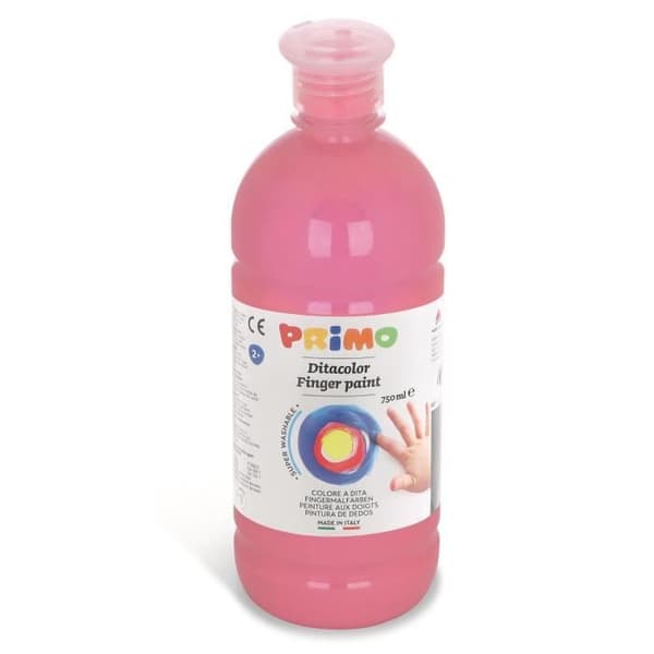 Gouache med Fingrar Flaska 750 ml Propp Flödeskontroll Rosa 330