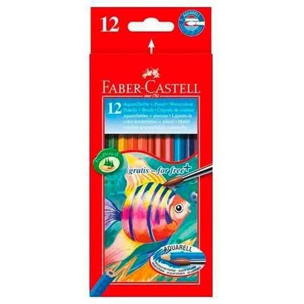 Akvarelblyanter Faber-Castell Multifarvet 6 Dele