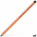 Miniatyrbillede 1 af 2: Farveblyanter Faber-Castell Pitt Pastell Sort 6 Dele