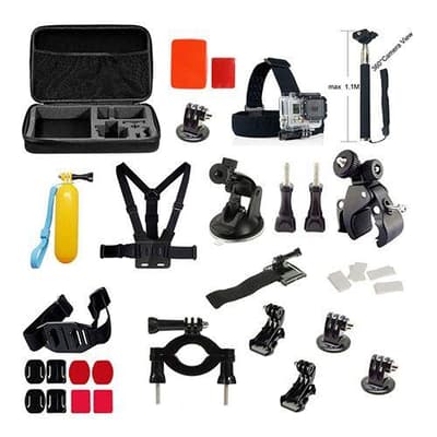 39 In 1 GoPro Outdoor Accessories Kit With Monopod Headstrap