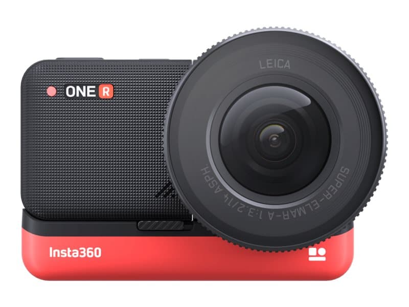 Insta360 ONE R 360 Edition - Action-kamera - monterbar - 5.3K / 30 fps - 19 MP - Leica - trådløst netværk, Bluetooth - undervands op til 5 m
