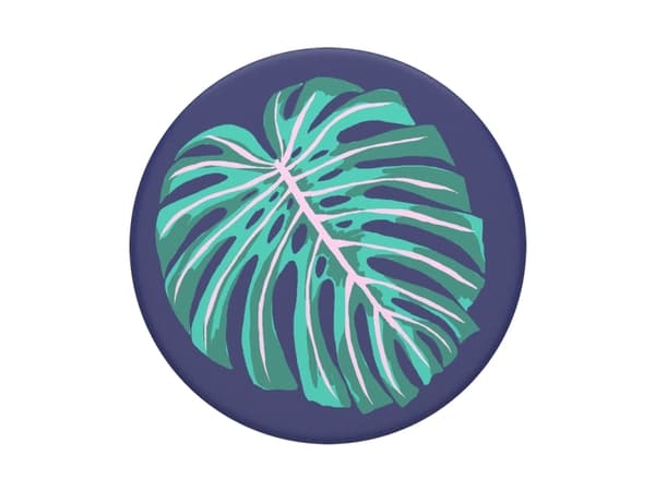 PopSockets Vintage Palm Leaf, Grippi, Sininen, Vihreä, 38,8 mm, 7,7 mm, 24,3 mm